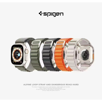 Spigen นาฬิกาข้อมือวงดนตรีสำหรับ IWatch Ultra 49Mm,สายรัดนาฬิกาไนลอน8/SE2/7/6 /Se/ 5/4/3/2/1 42/44/45Mm