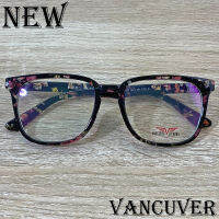 กรอบแว่นตา สำหรับตัดเลนส์ แว่นตา ชาย หญิง Fashion รุ่น Vancuver 2294 สีดำลายกละ กรอบเต็ม ทรงรี ขาข้อต่อ วัสดุ พลาสติก พีซี เกรด A รับตัดเลนส์ทุกชนิด