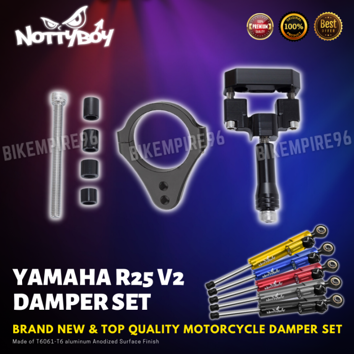 YAMAHA R25 V2 NOTTYBOY DAMPER SET Motorcycle Steering Stabilize Damper