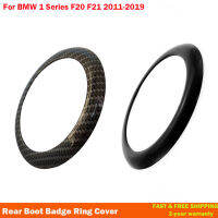 วงแหวนติดหลังรถกรอบโลโก้คาร์บอลอสซี่สติกเกอร์สีดำเหมาะสำหรับ BMW 1 Series F20F21 2011-2019อุปกรณ์เสริมรถยนต์