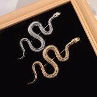 【DT】hot！ Snake Brooch Pin Gold Color Exaggerated Enamel Badge Coat  Lapel Pins Men Wedding Jewelry Gifts