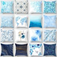 【CW】♚  Lake Marble Sofa Cushion Cover Pillowcase Polyester Throw Cases Pillowcover 45x45cm