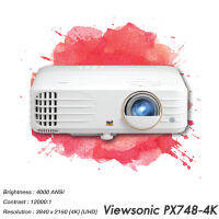 โปรเจคเตอร์ Viewsonic PX748-4K__(4K UHD / 4000 ANSI Lumens) รับประกันเครื่อง 3 ปีเต็ม On site Service