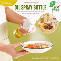 ☁◈ Japanese-Style Portable Gourmet Oil Storage Bottle A Cooking Tool Spray Oil Mist Evenly Quantitative Oil Control Atomization