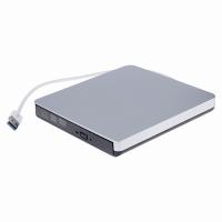 ถาดเครื่องเล่น DVD RW CD นักเขียนอ่านไดรฟ์ออปติคัลที่บางเฉียบ USB3.0ภายนอกแบบถาดพกพาสำหรับพีซีแล็ปท็อป