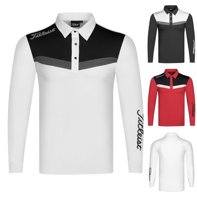 SOUTHCAPE DESCENNTE PXG1 Callaway1 J.LINDEBERG Castelbajac UTAA G4✎✥  Golf apparel mens outdoor sports casual quick-drying perspiration long-sleeved T-shirt jersey trendy golf