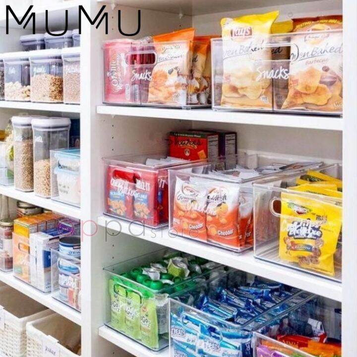 Mumu style kitchen freezer fridge organizer pet food container tray
