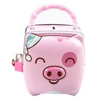 1Set Brain Developmental Colorful Piggy Bank Toy for Toddlers Tinplate Money Bank with Lock Educational Preschool Toys