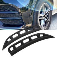 Pair Front Bumper Side Air Vent Spoiler Wind Knife Gloss Black Replacement for Mercedes Benz GLE Class 2019+