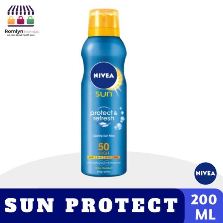 Nivea Sun Protect And Refresh Cooling Sun Mist Spf 50 High 200ml Lazada Ph 9424