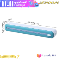 ?SHUNCHANG เครื่องจ่ายพลาสติกห่อ2in1เครื่องจ่ายฟิล์มยึดเครื่องจ่ายห่อ saran อลูมิเนียมฟอยล์หัวฉีดกระดาษ