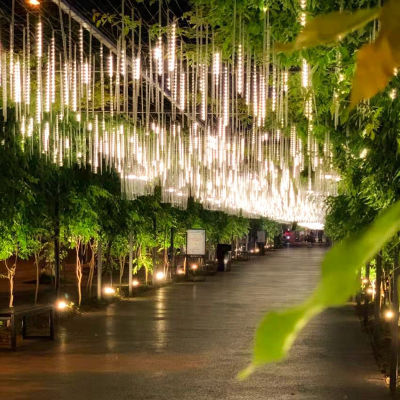8 Tubes LED Meteor Shower Fairy String Lights Street Garlands Christmas Lights Outdoor Garden DIY Christmas Decorations for Home