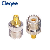 Cleqee 1PCS SMA Female To UHF Female RF Coaxial Connector Adapter SO-239 SO239 To SMA Converter