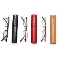 Mini Reading Glasses with Pen Clip Tube Case Anti-blue Light Eyeglasses Portable Lightweight Strength 1.0 4.0 Presbyopic Glass