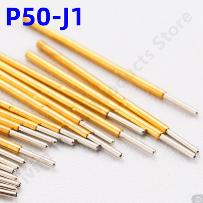 100PCS P50-J1 Spring Test Probe Pogo Pin Test Pin Dia 0.68 มม.Dia 0.48 มม.ความยาว 16.35 มม. p50-J เครื่องมือทดสอบ PCB Test รอบเคล็ดลับ-invy32 shop