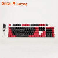 Smart9 PBT แป้นพิมพ์ยิงคู่ไฟ RGB Backlit ผ่านตัวอักษรสีต่างๆสำหรับคีย์บอร์ดเล่นเกมเชิงกล