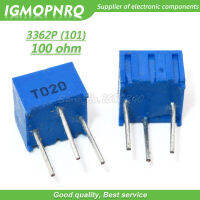 10ชิ้น3362P-101LF 3362จุด101 100ohm Trimpot T Rimmer มิเตอร์ตัวแปรต้านทาน3362p-1-101