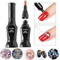 Hot 10ml Gel Nail Polish Nail Art Rhinestones DIY Gel Glue UV Adhesives Sticky Crystal Gems Diamond Decor Nail Glue Adhesives Tape