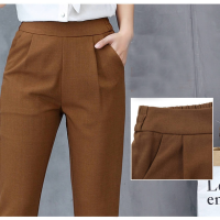 Womens slim High Waist Stretch Pants Korean version harlemen pants Seluar pinggang tinggi loose large size slim pants