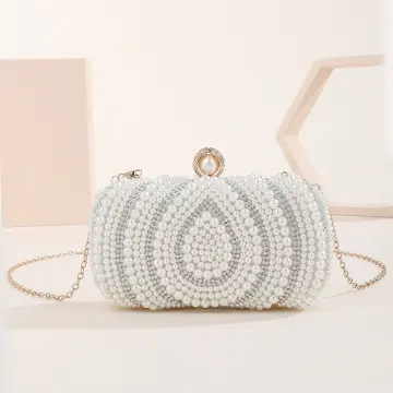 White clutch evening on sale bag