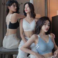 MeooLiisy One-Pieces ไม่มีรอยต่อ Plus ขนาด XXL เสื้อกั๊ก Bras สำหรับผู้หญิง Minimizer No Wire Push Up Brassiere กีฬาโยคะชุดชั้นใน