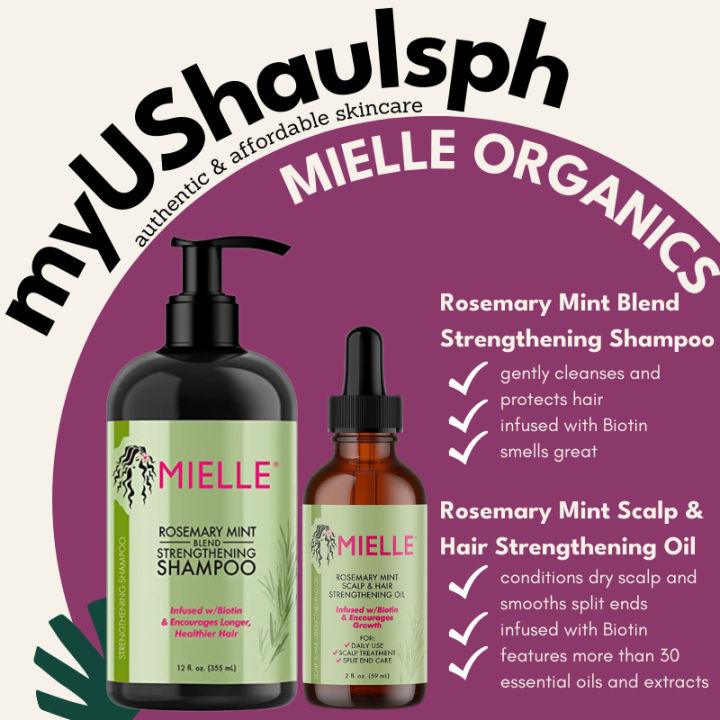 Mielle Organics Rosemary Mint Scalp & Hair Strengthening Oil With Biotin &  Essential Oils, Nourishing Treatment for Split Ends and Dry Scalp for All