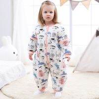 Baby Children Zipper Cute Animal Muslin Sleepsack Kids Winter Split Leg Thermal Bedding Sleeping Bag For Todlers