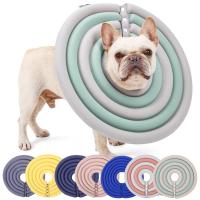 Cat Recovery Collar 8สี Neck Cone ปรับทำความสะอาดง่าย Puppy Surgery Recovery Collar Anti-Bite Cone