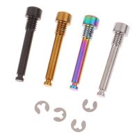 Bicycle Hydraulic Disc Brake Pad Bolts M4 Titanium Alloy Fixing Pin Inserts Caliper Screws Retainer Pin Cycling Accessories