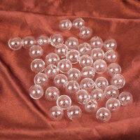 10 PC CLEAR SINGLE Hole Glass Ball DIY อุปกรณ์เสริมหัตถกรรมตกแต่ง Miniature Fairy Garden Ornament-ogfhdsd