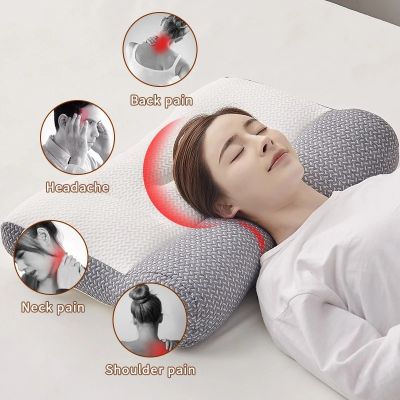 Super Ergonomic Pillow Ergonomic Neck Pillow Protect Neck Spine Orthopedic for All Help Sleeping Shoulder Pain Relief