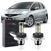 หลอดไฟหน้ารถยนต์ LED T12 6000K สีขาว แบบเปลี่ยน สําหรับ HONDA JAZZ 2009 2010 2011 2012 (1 คู่)