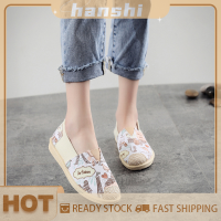 hanshi [2023 new HOT FASHION] lazlook รองเท้ากีฬาผ้าใบสำหรับผู้หญิงไม่ลื่นเดินลำลองแฟชั่นเกาหลีใต้