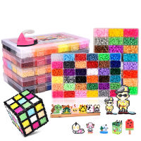 Colinbu box set hama 2472 colors beads toy 2.65mm perler educational Kids 3D puzzles diy toys fuse beads pegboard sheets