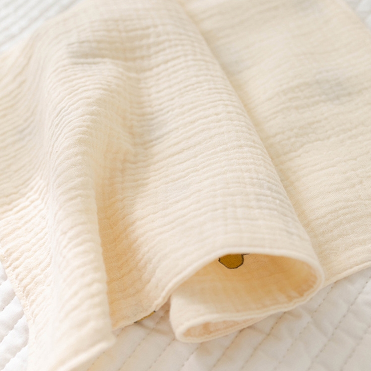 ผ้าพาดบ่ามัสลิน  (Ab107)  ผ้าซับน้ำลายเด็ก ผ้ากันน้ำลาย เนื้อผ้ามัสลิน4ชั้น ขนาด50*25cm.