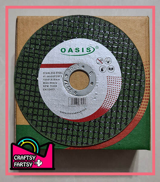 (PER BOX GREEN) Oasis Cutting Disc Superthin Green w/ Expiry Date
