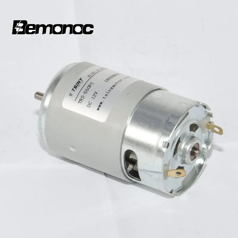 Bemonoc Small Electric 550 PMDC 12V DC Motor 18000 RPM High Speed