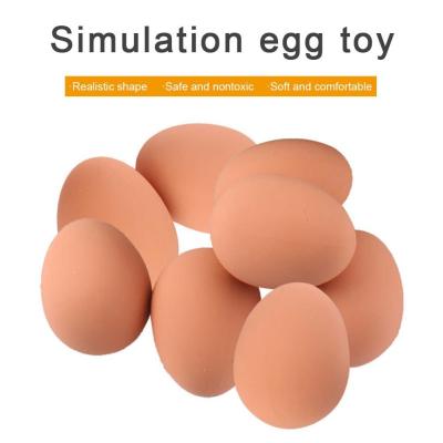 Lifelike Egg Toys Simulation Egg Bouncy Ball Rubber Decoration Kitchen Toy Realistic Z2Y6
