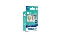 หลอดไฟสัญญาณ PHILIPS Ultinon led S25 P21w หลอดไฟรถยนต์ (สีขาว) ไส้เดียว