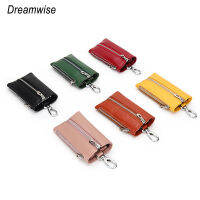 Dreamwise เคสกุญแจสำหรับผู้หญิงหนังวัวแท้อเนกประสงค์,เคสใส่บัตร2-In-One หนังกระเป๋าคาดเอวสำหรับใช้ในบ้าน