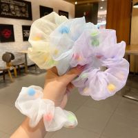 D28 โดนัทรัดผมสีพาสเทสไซส์กลาง13cm มี 7 สี ยางรัดผมสีพาสเทล ยางรัดผมดารา ยางรัดผมน่ารักๆ