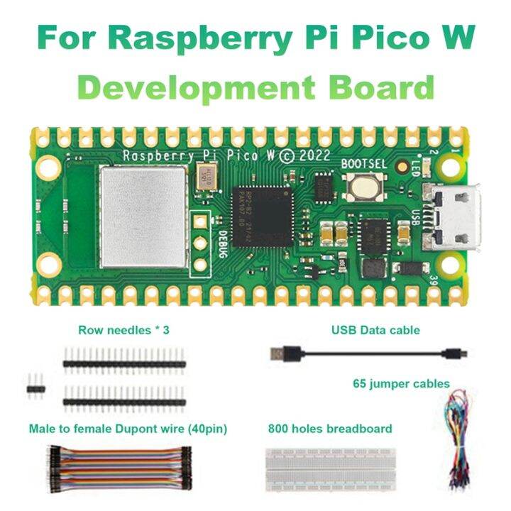 For Raspberry Pi Pico W Development Board Extended Jumper Kit Wireless ...