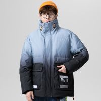 ❃☞ Fading Color Mens Puffer Jackets Fashion Japan Thick Warm 90 Down Coats The Youth Street Wear JK-936