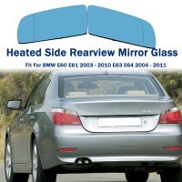 Car Heated Side Rearview Mirror Glass Anti Fog Defrosting Flat Mirror Lens Fit For BMW E60 E61 2003 2010 E63 E64 2004 2011