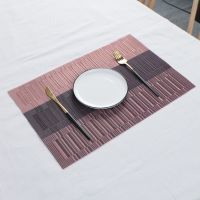 แผ่นรองจาน Lihuabo11สำหรับรับประทานอาหารโต๊ะซักได้โต๊ะแบบนอนกันลื่นเสื่อสำหรับตกแต่งบ้าน