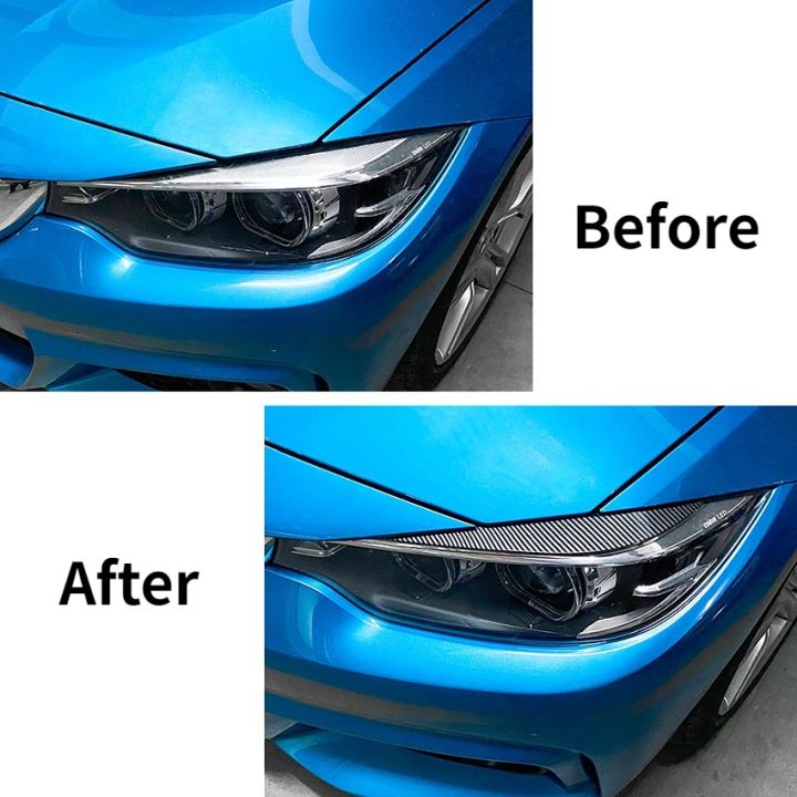 for-bmw-f32-f33-f36-4-series-2014-2020-front-headlight-eyelids-eyebrows-headlamp-eye-lid-cover-trim-sticker-car-accessories
