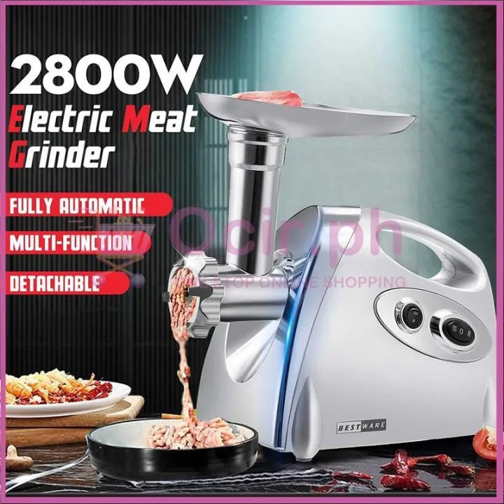 Air fryer Electric Meat Grinders Stainless Steel Powerful Electric Grinder Sausage Stuffer Meat