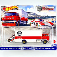 Hot Wheels Team Transport Cars LANCIA STRATOS GROUP 5 &amp; SAKURA SPRINTER Collection Metal Diecast Model Vehicles FLF56