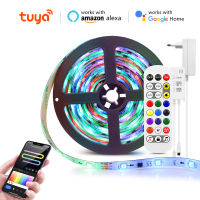 110V 220V Tuya Smart LED Neon Light Strip WiFi Bluetooth Music APP Control WS2811 RGB IC Alexa Pixel LED Strip Room Party Decor