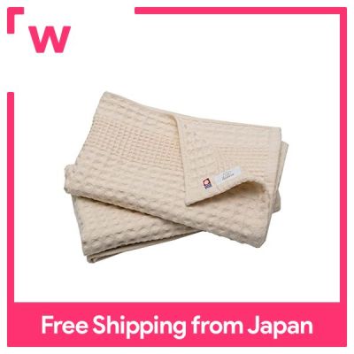 ผ้าเช็ดตัวผ้าเช็ดตัว Imabari ได้รับการรับรองชุดผ้าขนหนูวาฟเฟิลสีเบจ2ชิ้นผลิตในประเทศญี่ปุ่นแห้งเร็วผ้าเช็ดสำหรับห้องครัวยี่ห้อ Imabari ผ้าฝ้าย100%